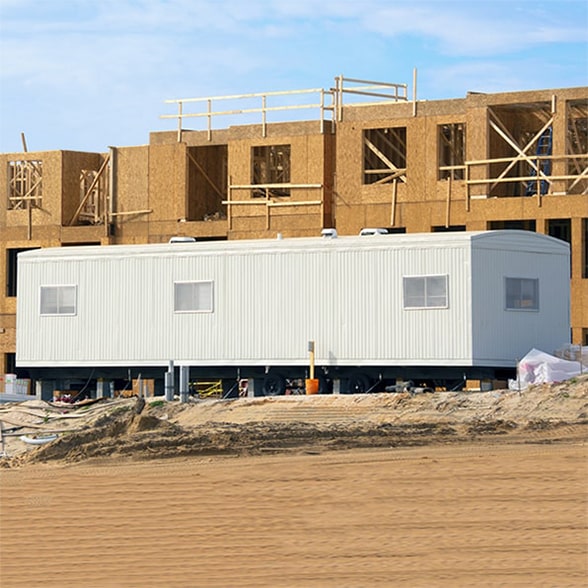 our construction & jobsite shower trailers offer hot and cold water, spacious shower stalls, and durable construction materials